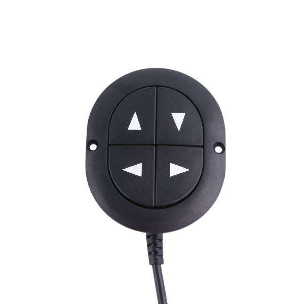 Wired Remote in round shape with 4 buttons which used for electric chair