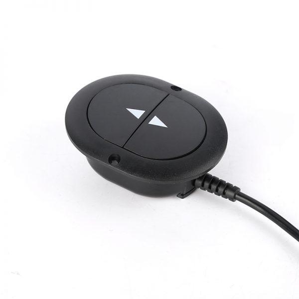 Round type Wired Remote with 2 buttons used for recliner