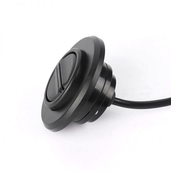 Wired Remote in round shape with 2 buttons which used for electric chair
