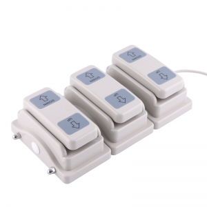 Wired foot pedal switch with 6 buttons used for hospital bed