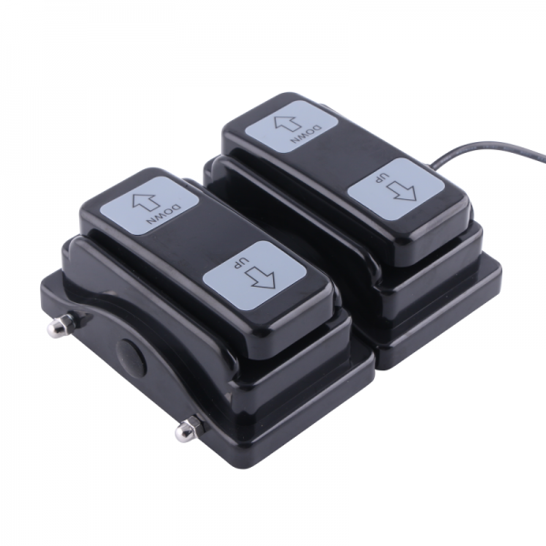 Wired foot pedal switch with 2 buttons