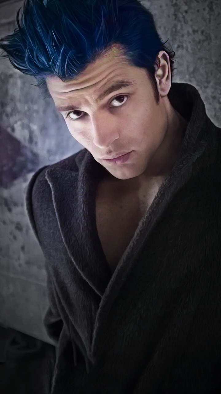 man, model, blue hair, face, jacket, male, young, pose, expression, portrait, hair, guy, handsome, person, serious, avatar, profile picture, profile picture, profile picture, profile picture, profile picture, profile picture