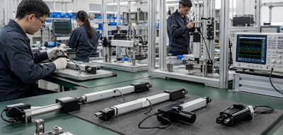 Sanxing linear actuator testing process and quality inspection