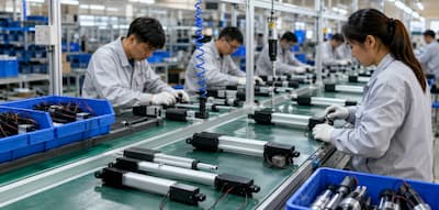 Sanxing linear actuator production capability for OEM projects