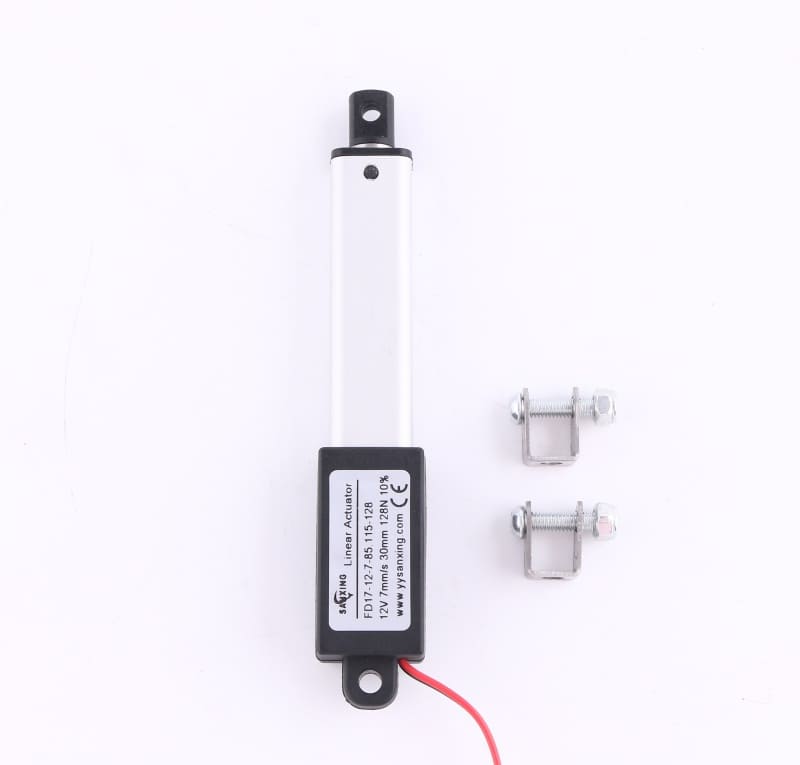 FD17 Mini Linear Actuator black compact unit front product photo