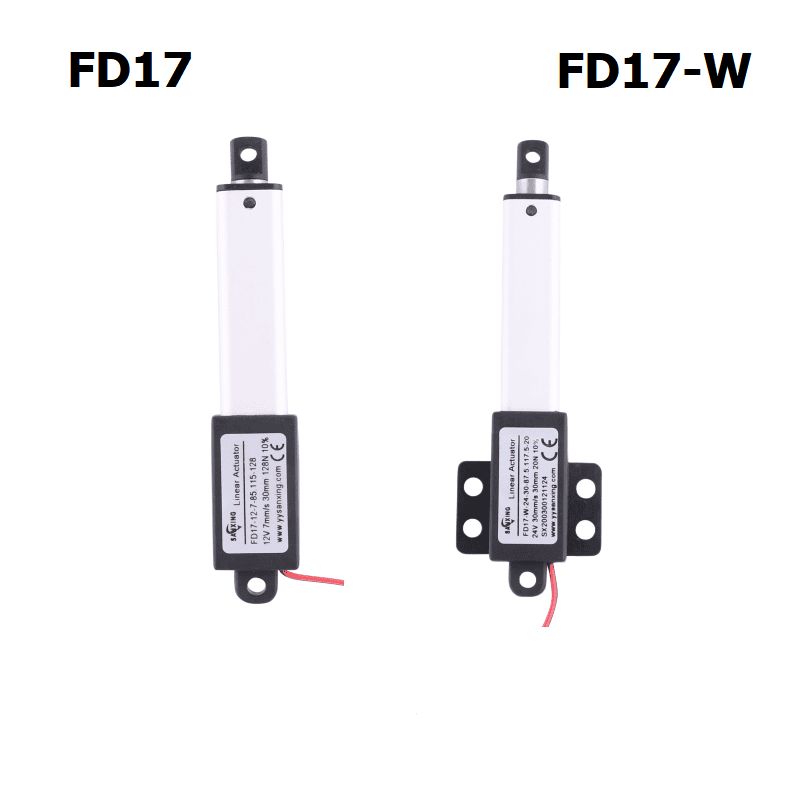 Difference between FD17 & FD17-W Mini Compact Linear Actuator